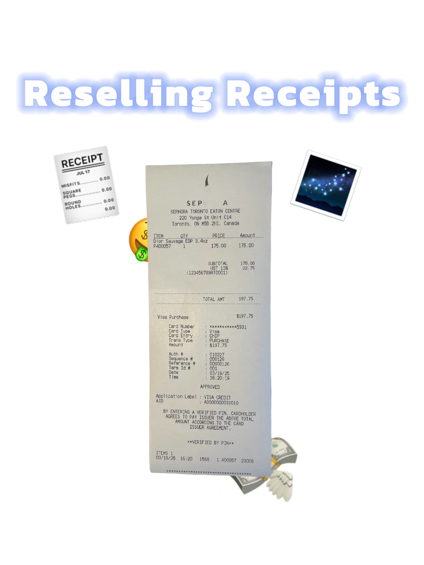 Receipt for any Brand
